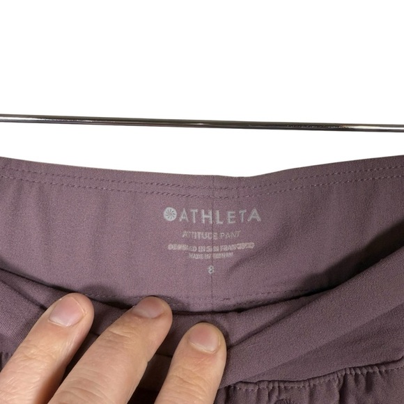 Athleta Women’s Attitude Ruched Jogger Pants in Volcanic Violet Size 8 - Picture 8 of 13